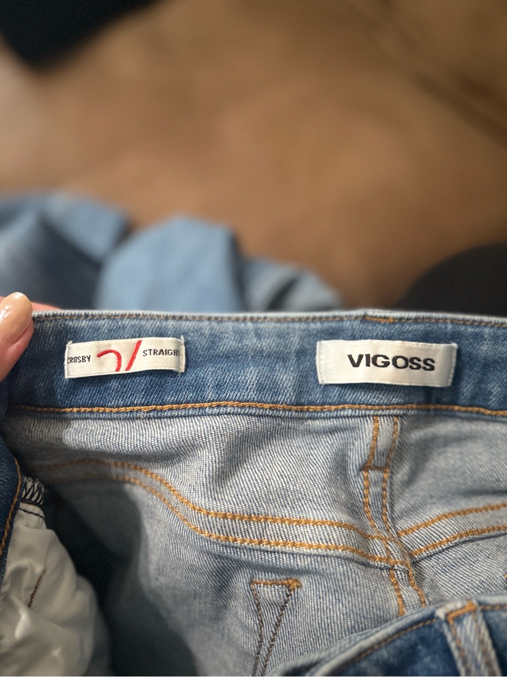 Vigoss Women’s Crosby High Rise Straight Leg Jeans - Picture 6 of 8